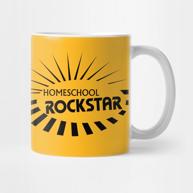 Homeschool Rockstar (Black) by MrPandaDesigns